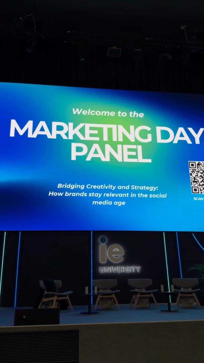 IE Marketing Day 2026 panel stage at IE University