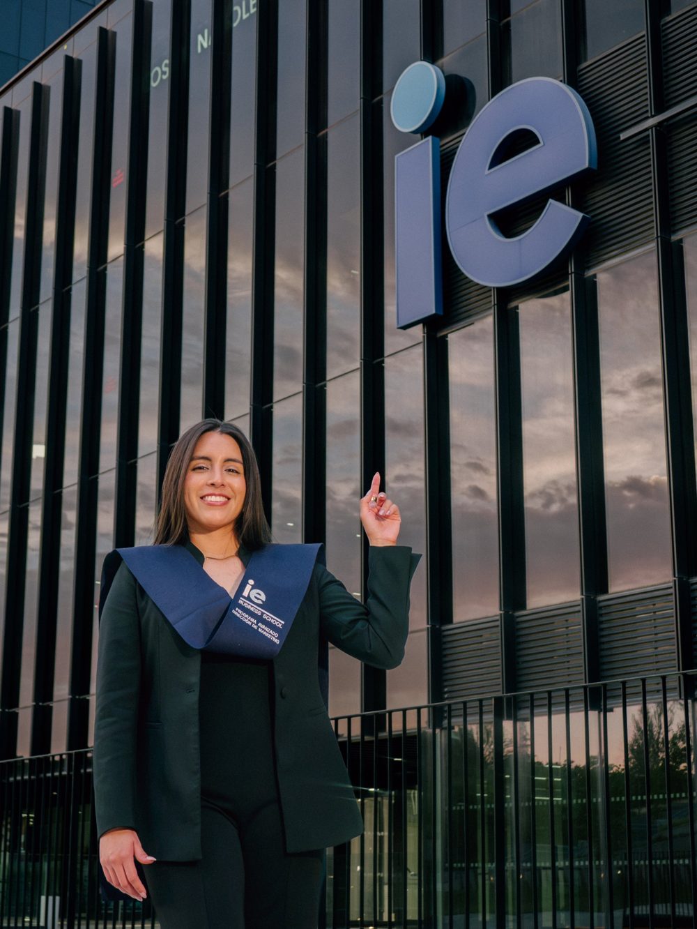 Marcela at IE Business School graduation